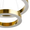Lampa wisząca art deco CIRCLE DN924-40+60 złota metalowa akrylowa LED 53W 3000K do jadalni