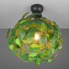 Sufitowa lampa Leavy R60461015 RL Light listki do salonu zielona czarna