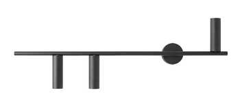 Minimalistyczna lampa ścienna Trevo 1104Y1 do salonu czarna