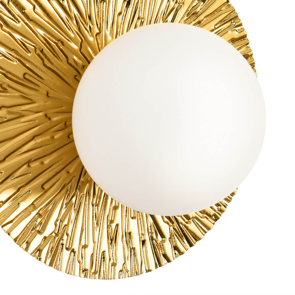 Jadalniana lampa ścienna SUN ST-FB230946-D20 okrągła metalowa złota biała