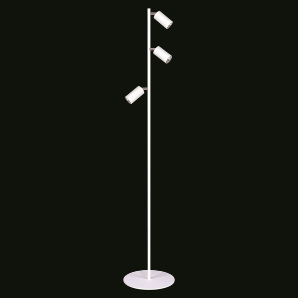 Stojąca lampa z regulacją Kayla K-4419 Kaja tuby metalowe białe