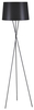 Salonowa lampa podłogowa Remi K-4353 z abażurem czarna