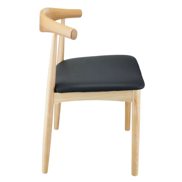 Skandynawskie krzesło Classy MH-003CH-N do kuchni drewniane czarne