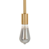Industrialna lampa wisząca Riva MSE010100396 Moosee metalowa złota