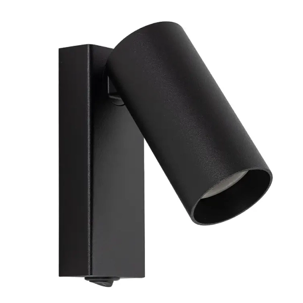 Ścienna lampa z regulacją FOURTY 11763 metalowa tuba czarna