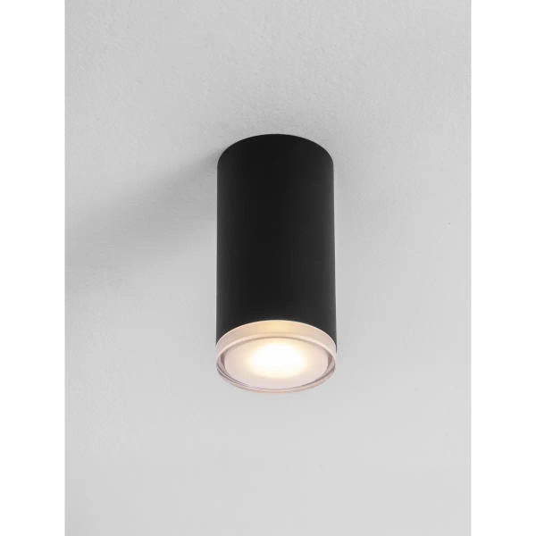 Sufitowa lampa tubka ZENFARO LE45670 do salonu czarny
