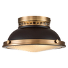 Sufitowa lampa retro Amelia HK-AMELIA-F-M-RB metalowa brązowy czarny