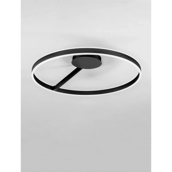 Nowoczesna lampa sufitowa SOLVIRA LE45497 LED 48W 2700-4000K czarny