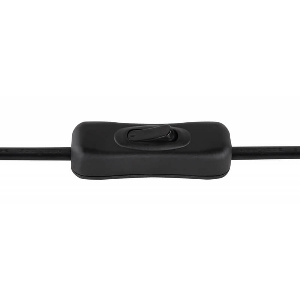 Lampa biurkowa Glamour okrągła 15431-1T Globo z włącznikiem czarna złota