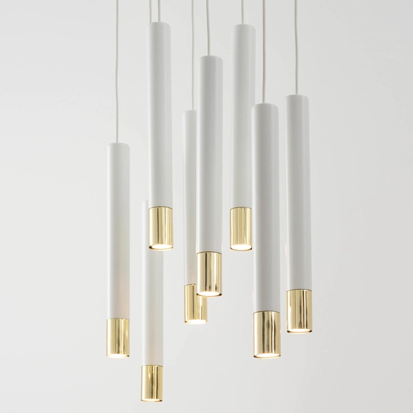 Pokojowa kaskada wisząca Sopel Grand 33391 nowoczesna biała złota