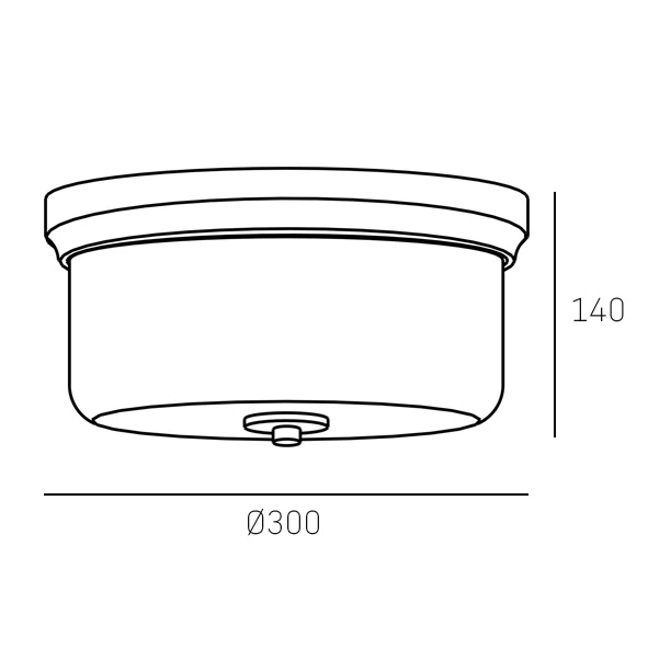 Plafon Dresden C02374BNI Cosmolight do sypialni okrągły nikiel