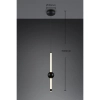 Podłużna lampa zwisająca Melita 331510132 LED 6W 2300-4000K czarny biały