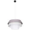 Wisząca lampa loft AMAR 160960104 abażurowa zwis okrągły czarny szary