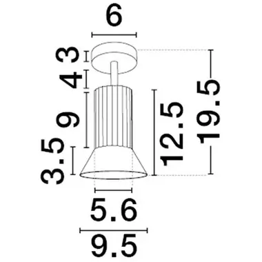 Sufitowa lampa z regulacją MARENZO LE45607 czarna brązowa