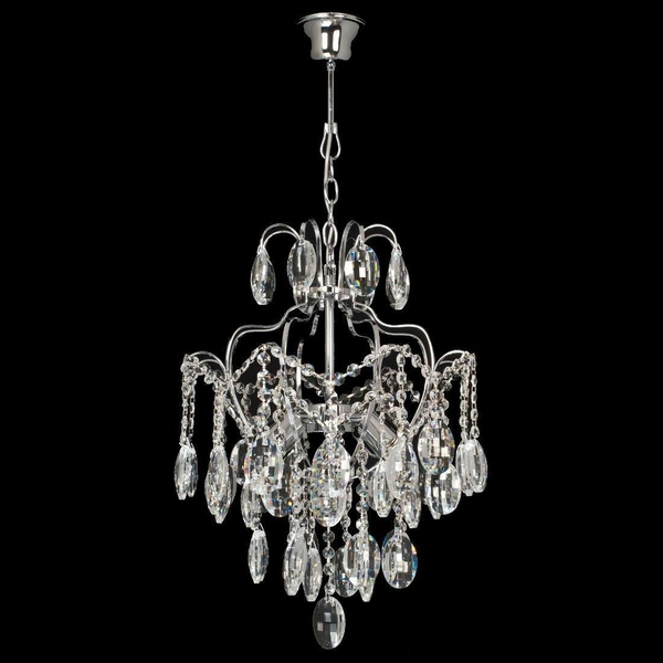 Żyrandol LAMPA wisząca VEN W-E 0702/4 kryształowa OPRAWA pałacowy zwis przezroczysty