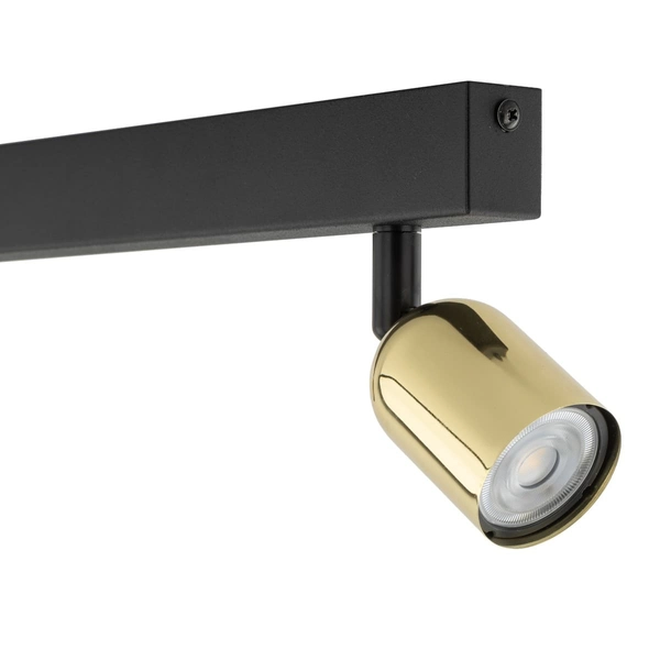 Potrójna lampa sufitowa reflektorki Top 6315 TK Lighting czarna złota