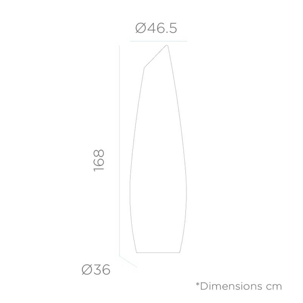 Stojąca lampa na taras Fredo LUMFD170OFNW King Home IP65 dekoracja biała