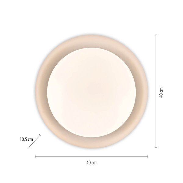 Okrągły plafon Osko 14215-16 Just Light LED 27,5W 2700-5000K biały