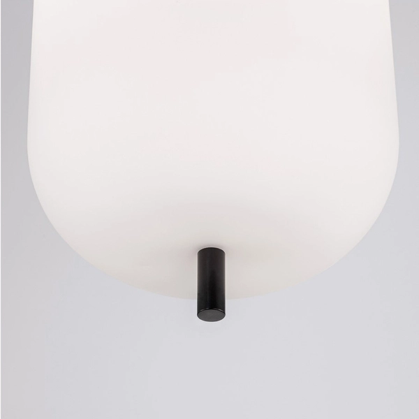 Wisząca lampa nowoczesna Marc LE42719 nad stół do jadalni szklana czarna