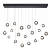Molekułowa lampa wisząca E-POPUP czarna szara 2589-15 19x3W 2200-5000K