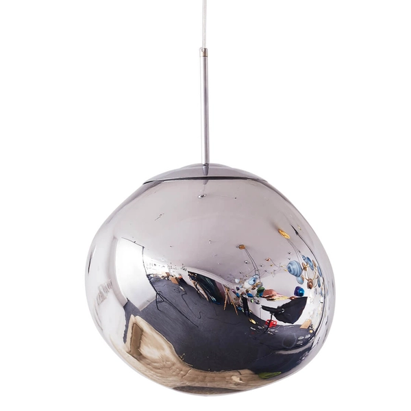 Lampa wisząca bańka GLAM MP-1239-280 chrome połyskująca miedziana