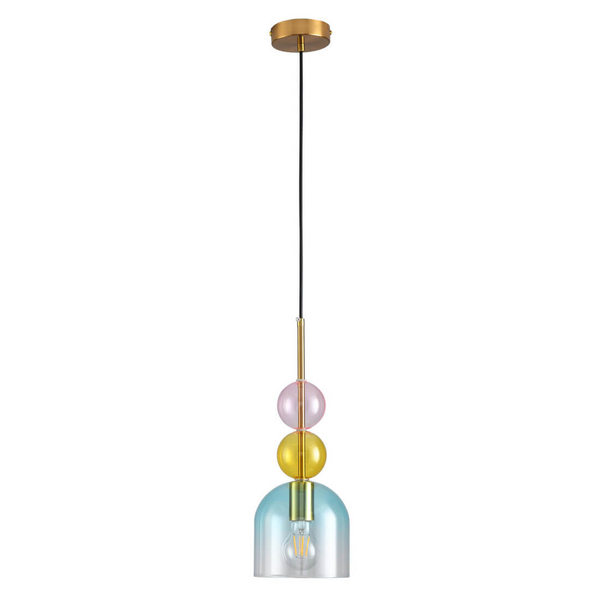 Jadalniana lampa wisząca PASTELLO ST-DN345A szklana wielokolorowa