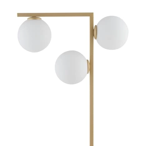 Stojąca lampa molekuły Andy 33340 Sigma kule szklane klosze biała złota