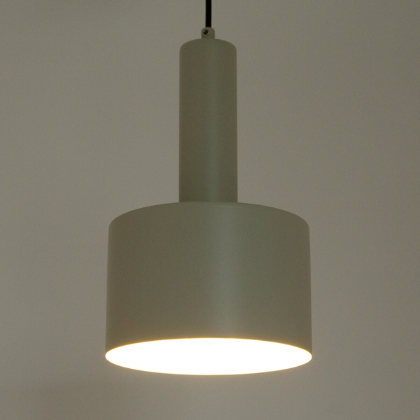 Zwisająca lampa do sypialni Vitrum 41106 walec okrągła beżowy