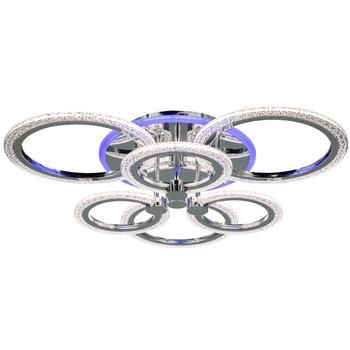 Plafon glamour DRS2032/6 crystals 72 LED 71W 3000-6000K z pilotem chrom