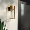 Lampa ścienna Camillo KL-CAMILLO-M-PNBR Kichler IP44 szklana mosiężna