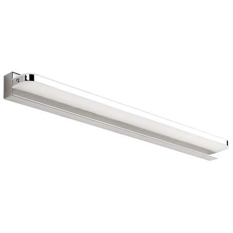 Ścienna LAMPA kinkiet REGAL 00009 Ideus metalowa OPRAWA prostokątna LED 12W 4000K listwa belka chrom