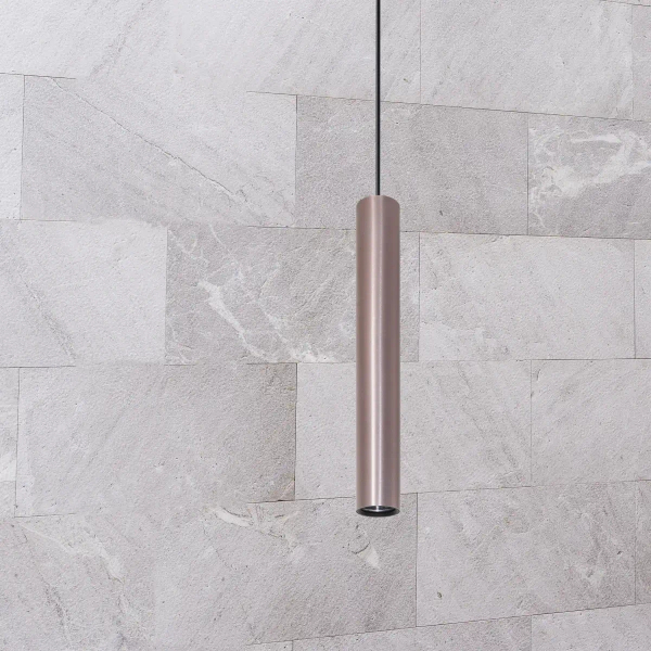Podłużna lampa wisząca Lungomare 326133 nad wyspę tuba szara czarna