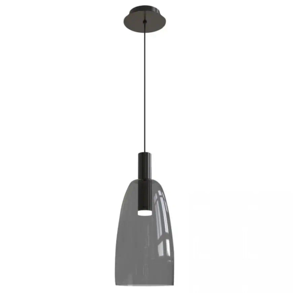 Zwisająca lampa ledowa 1965 LED 7W 3000K przydymiony czarny