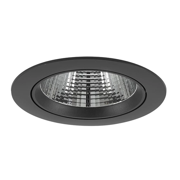 Okrągła lampa z klipsem Egina 10558 Nowodvorski LED 15W 4000K wpustowa czarna