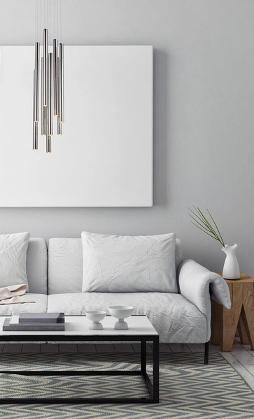 LAMPA wisząca ORGANIC P0206D Maxlight metalowa OPRAWA zwis LED 10W 3000K sople tuby chrom