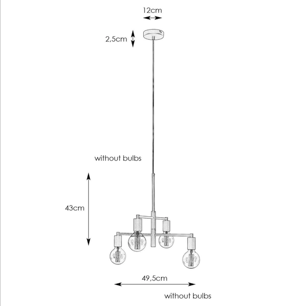 Industrialna lampa wisząca Cielo 108716 Markslojd do kuchni czarna