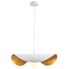 Szklana lampa wisząca ENZO ST-F22020601-D40 white kula biały złoty