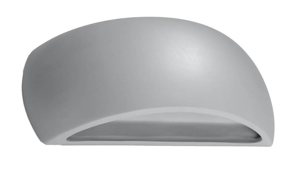 LAMPA ścienna SL.0875 półokrągła OPRAWA ceramiczny kinkiet szary