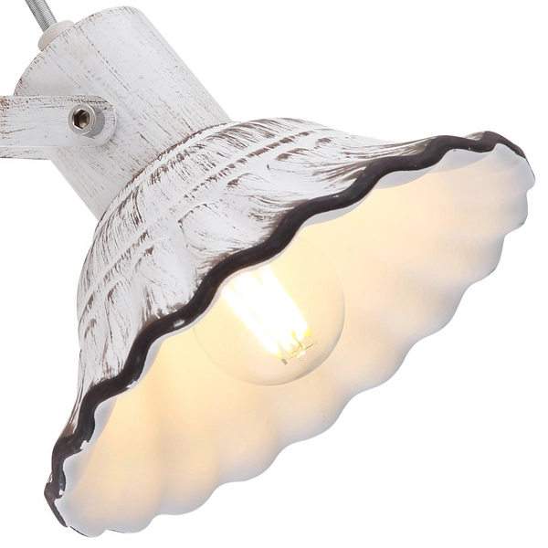 Ścienna LAMPA shabby JOWITA 54050-1 Globo ceramiczna OPRAWA kinkiet vintage