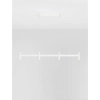 Ściemnialna lampa wisząca CORVETA LE45432 LED 17W 3000K biała