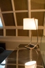 Abażurowa LAMPKA stojąca FE-LEX-TL-BB Elstead Feiss stołowa LAMPA biurkowa z portem usb mosiądz