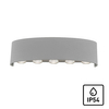 Ogrodowy kinkiet srebrny Carlo LED 8W 3000K elewacyjny outdoor