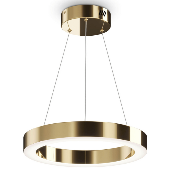 Wisząca lampa Saturno MOD415PL-L36BS4K LED 36W 3500K obręcz złota