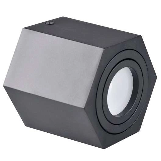 Sześciokątna LAMPA sufitowa HEXAGON 313188 Polux regulowana OPRAWA metalowa downlight czarny