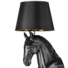 Lampa stojąca dekoracyjna HORSE MF-1237-350 czarna złota włókno szklane E27 koń do salonu