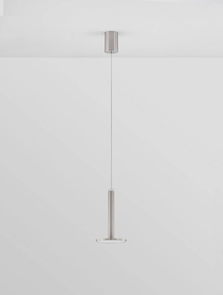 Industrialna lampa wisząca LE42736 LED 11W 3000K do salonu srebrna