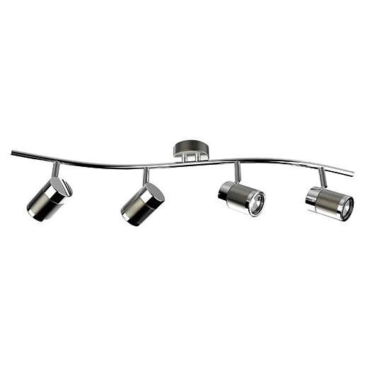 Plafon LAMPA sufitowa OLAF 03258 Ideus metalowa OPRAWA listwa regulowane reflektorki tuby chrom satyna