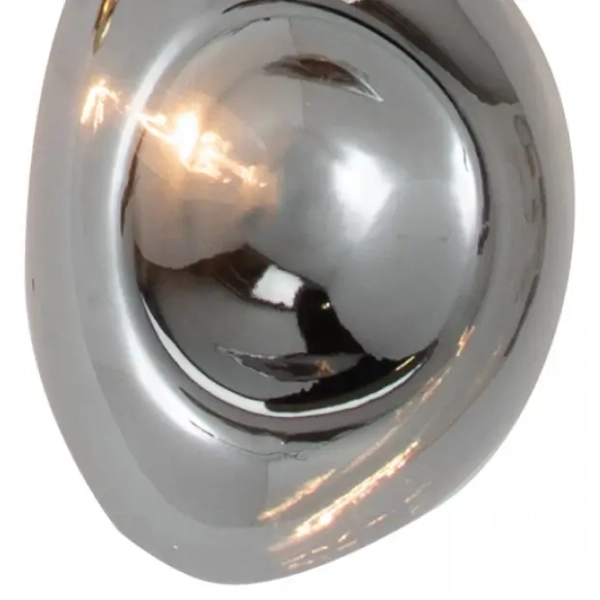 Nowoczesna lampa ścienna 22048 do jadalni szkło chromowane