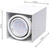 Spot LAMPA sufitowa BLOCCO ML476 Milagro natynkowa OPRAWA metalowa LED 7W 3000K oczko regulowane kostka cube biała