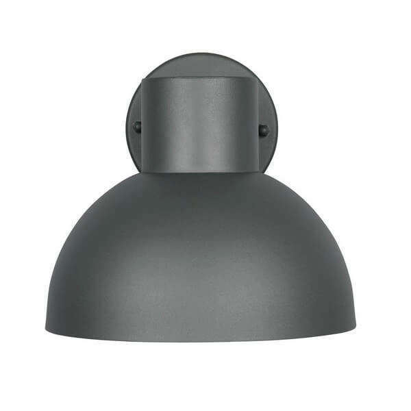 Kopułowa lampa ścienna ELBE 262360142 metalowa IP44 antracyt
